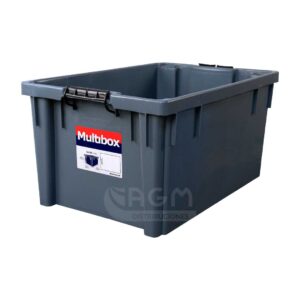 Caja de transporte, Caja Multibox, Caja plástica resistente, Caja organizadora, Caja apilable, Caja industrial, Caja de almacenamiento, caja, soluciones de almacenamiento, caja multiusos